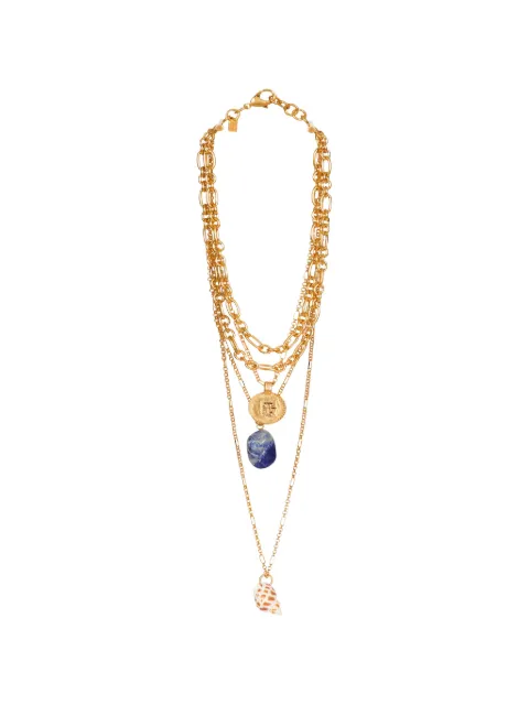 Balmain multi-charms necklace Gold GN4XA632MBHS