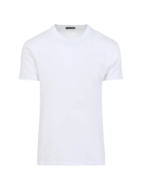TOM FORD crew-neck short-sleeves T-shirt White JCS032JMC111