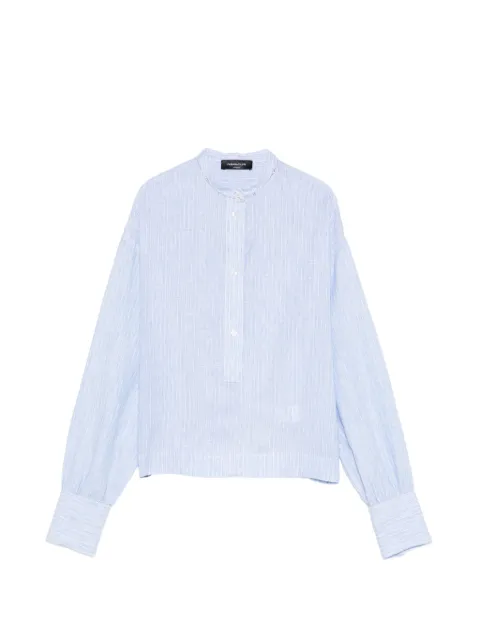 Fabiana Filippi striped long-sleeve shirt Blue CAD276F771M198