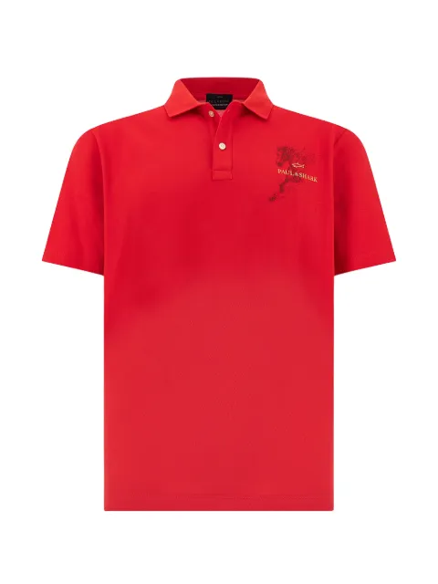 Paul & Shark logo-detail polo shirt Red 26411274577