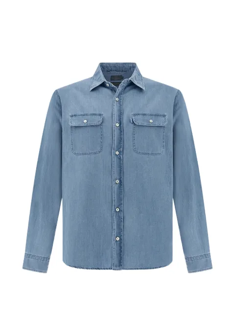 Paul & Shark buttoned denim overshirt Blue 26413280J01