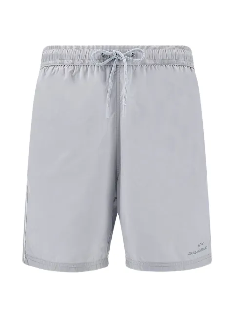 Paul & Shark logo-embroidered swim shorts Grey 26415001065