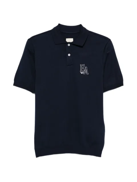 Emporio Armani logo-appliqué polo shirt Blue EM005764AF25361