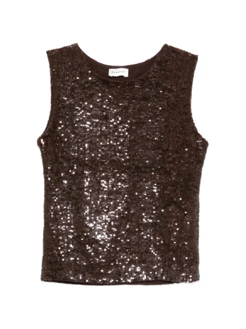 P.A.R.O.S.H. sequin top Brown GONG26D311680