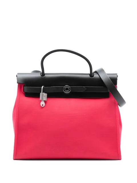 Hermès Pre-Owned 2017 Toile Herbag Zip 31 satchel Pink CO2O87HKKSZFQ0W7