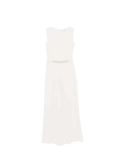 P.A.R.O.S.H. flower-embellishment jumpsuit White PANTY26D790179R