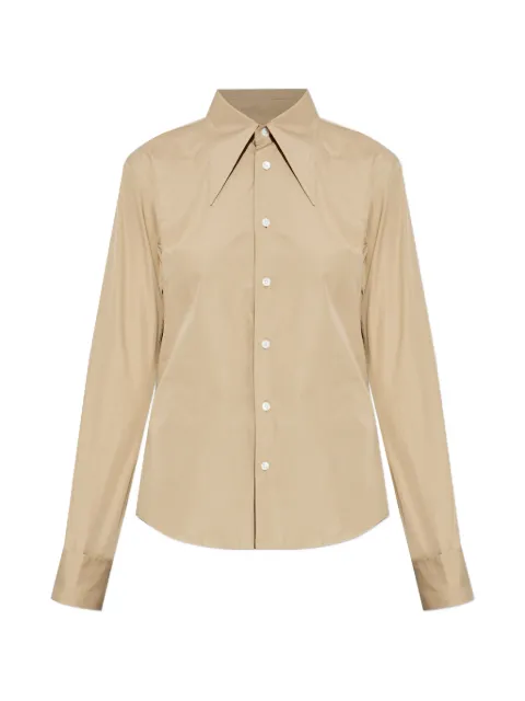 AMI Paris point-collar shirt Neutrals FSH817CO0063
