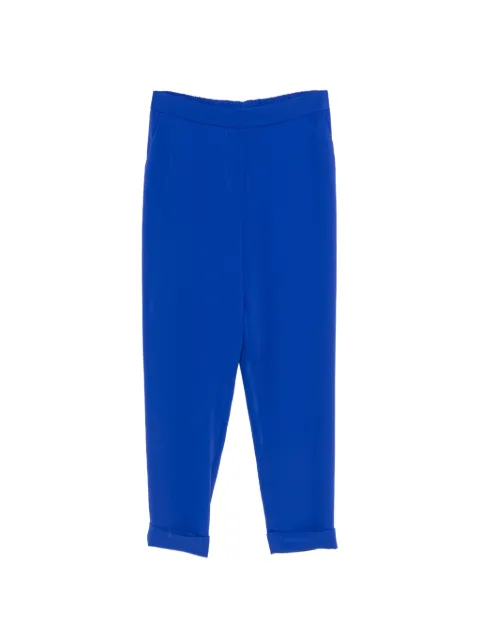 P.A.R.O.S.H. Cady cuffed trousers Blue PANTY26D231162