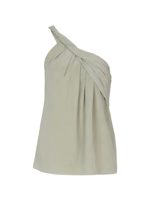 Balmain one-shoulder blouse Green GF0AF095SF47