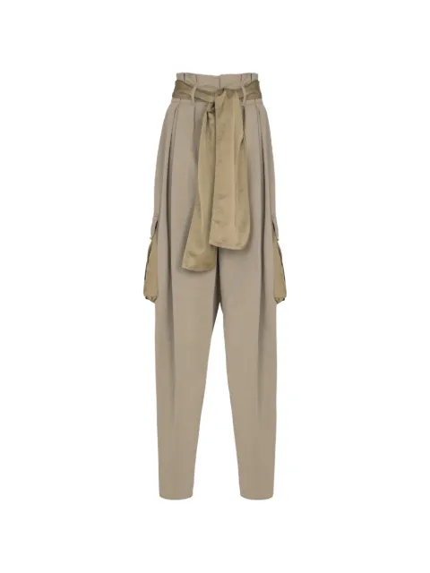 Balmain high-waisted cargo pants Green GF0PQ295MI36