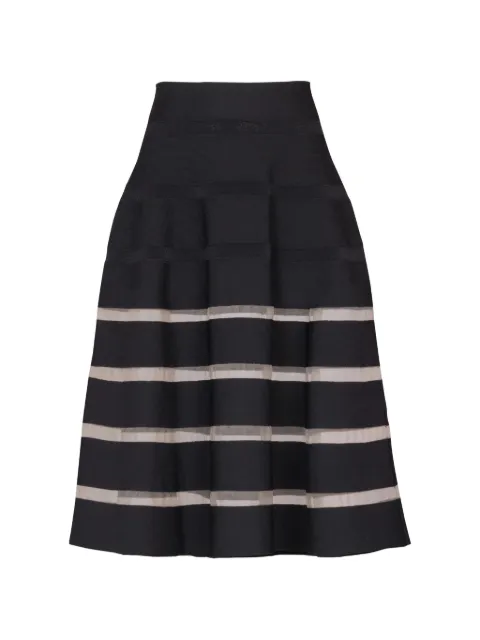 Balmain striped skirt Black GF0LD545KJ75