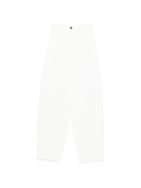 Elisabetta Franchi lightweight crêpe fabric trousers White PA17861E2