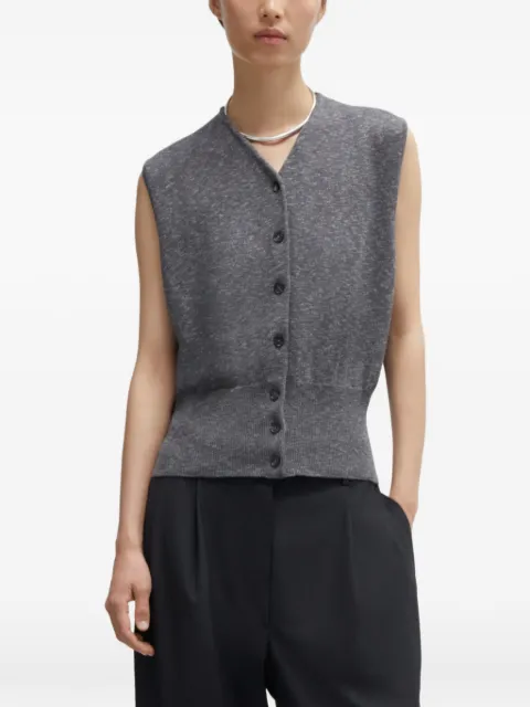 Cordera flecked waistcoat Grey 261066GRU