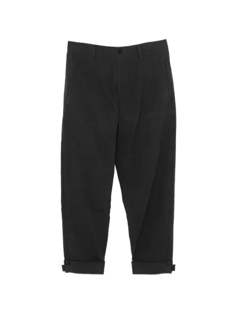 Yohji Yamamoto drawstring tapered trousers Grey HPP57031
