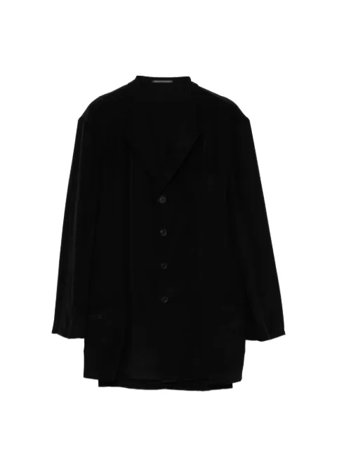 Yohji Yamamoto single-breasted blazer Black HPJ75457
