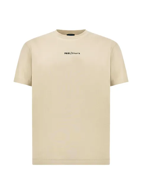 Paul & Shark logo-print jersey T-shirt Neutrals 26411013348