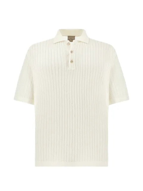 Paul & Shark ribbed polo shirt White 26411612010