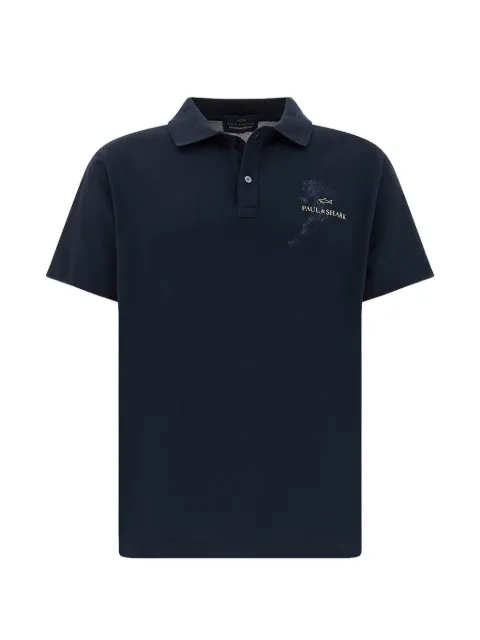 Paul & Shark logo-detail polo shirt Blue 26411274013