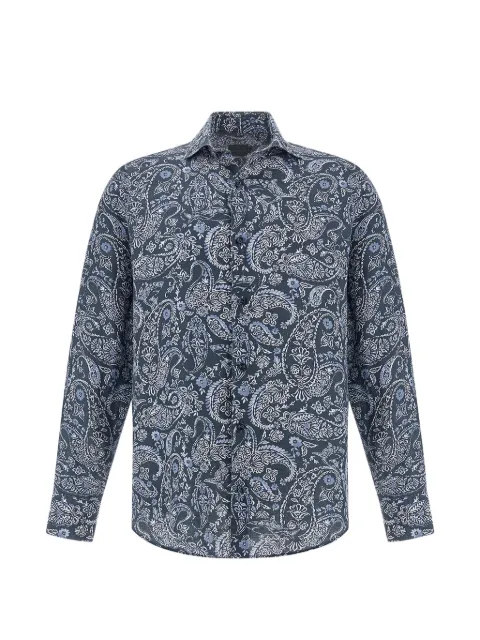 Paul & Shark paisley-print shirt Blue 26413108CFF16