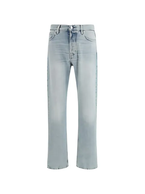 Haikure logo-patch straight-leg jeans Blue HEM03249DF106