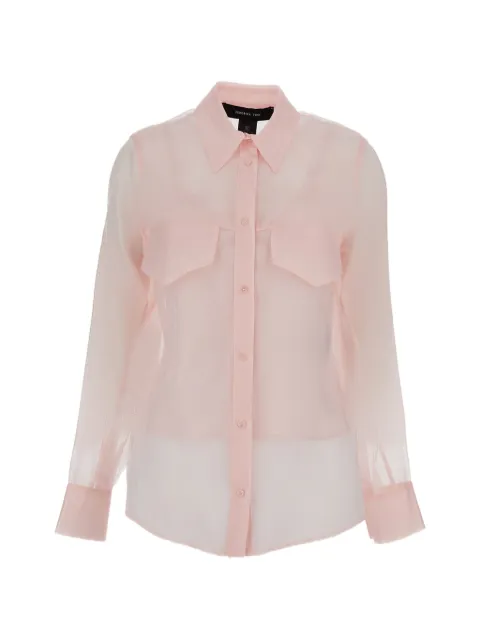 Federica Tosi long-sleeved flap-pocket shirt Pink 4110840904