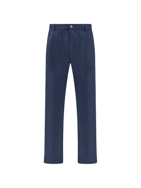 Paul & Shark x Loro Piana Jersely® Lucca pleated chinos Blue 26414073050
