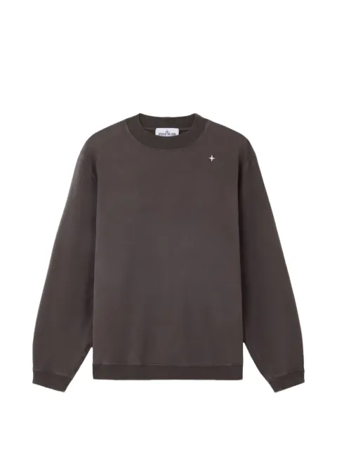 Stone Island crew-neck logo sweatshirt Brown L1S156100036S00G5