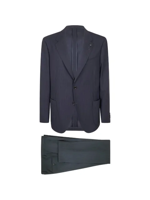 Lardini pinstriped single-breasted suit Blue PA6301EPAIF66413850BI