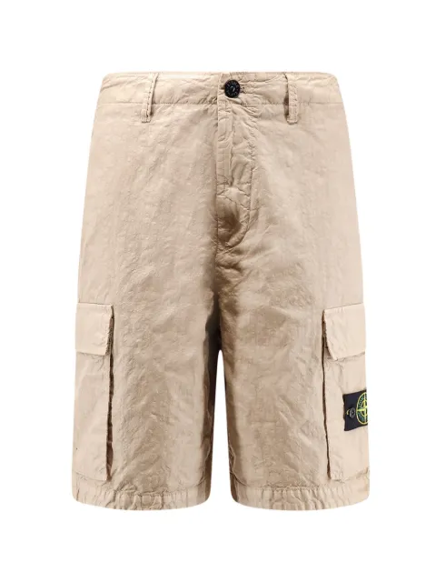 Stone Island L100001 organic-look Nylon Panama-Tc bermuda shorts Neutrals L1S15L100001S0069