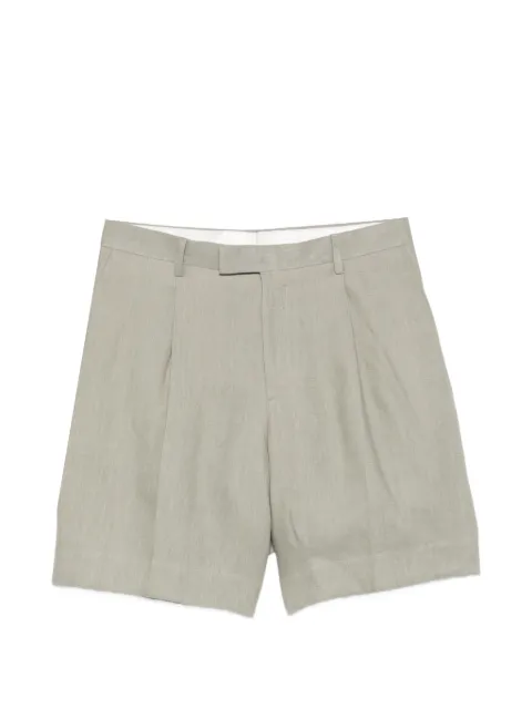 Lardini Paaramis pleated button shorts Grey PAARAMISCN64404