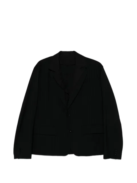 sacai pinstriped button jacket Black 2603956M