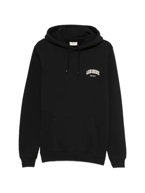 Les Deux Brady logo hoodie Black 1001475