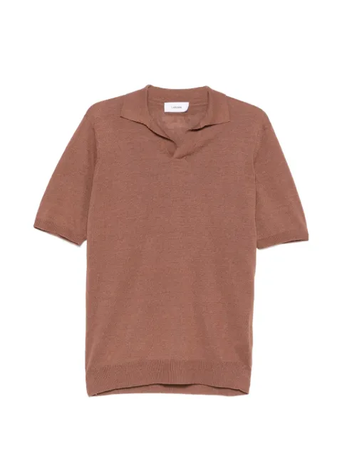 Lardini short-sleeve polo shirt Brown PALPMC104PA66022