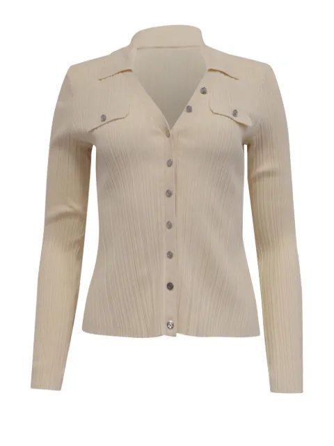 Maje long-sleeve ribbed cardigan Neutrals GILTPUUSCL667232W