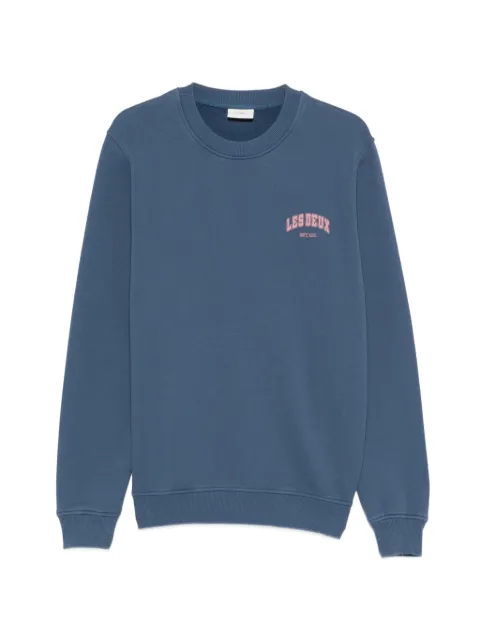 Les Deux Brady logo sweatshirt Blue 1001474430DARKDENIMBLUE