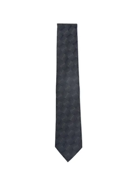 Emporio Armani patterned tie Blue EM001344TE19719