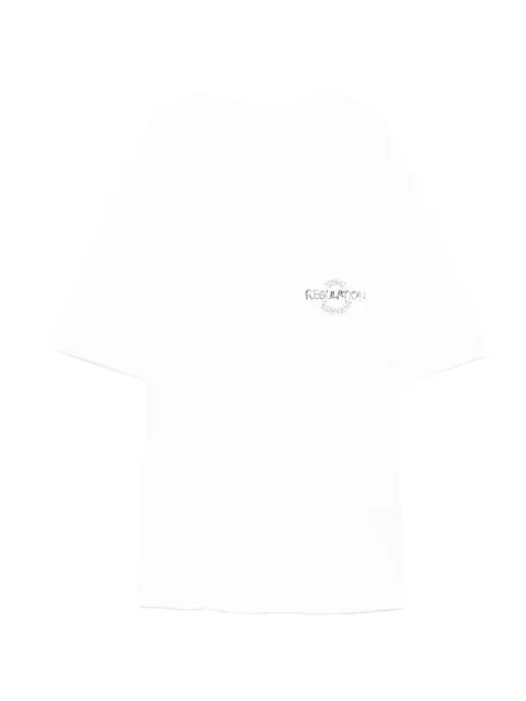 Yohji Yamamoto logo print T-shirt White FTT57024
