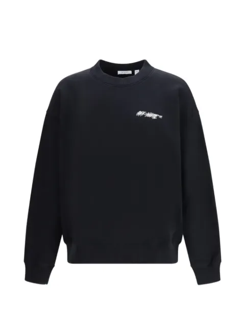 Off-White logo crew-neck sweatshirt Black 44MBA054S26F005001
