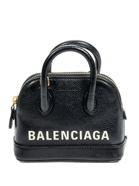 Balenciaga Pre-Owned Ville logo-print mini tote bag Black 6397561090T002123