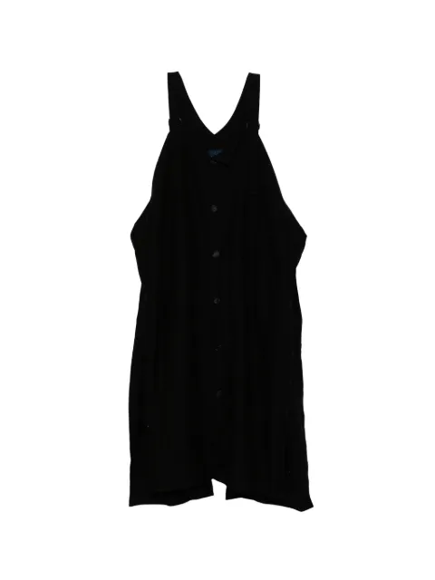 Yohji Yamamoto ribbon back dress Black FTD51201