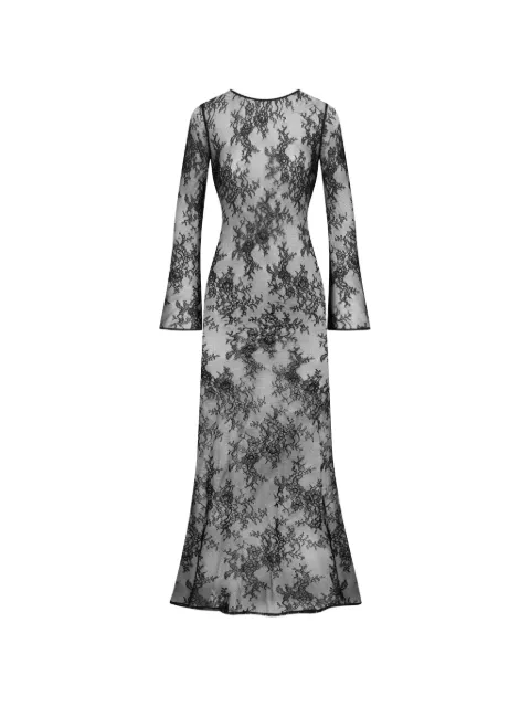 Maison Close lace open-back maxi dress Black 564367