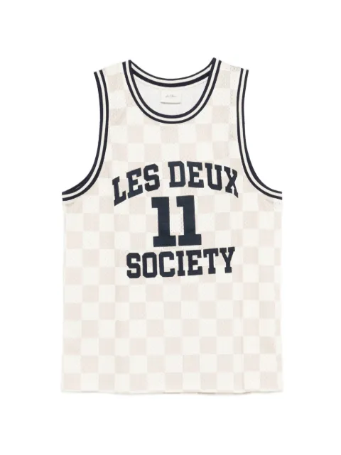 Les Deux Silas checked tank top Neutrals 1001454