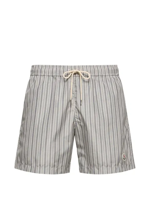 Moncler striped drawstring shorts Blue L10912C00010M9788