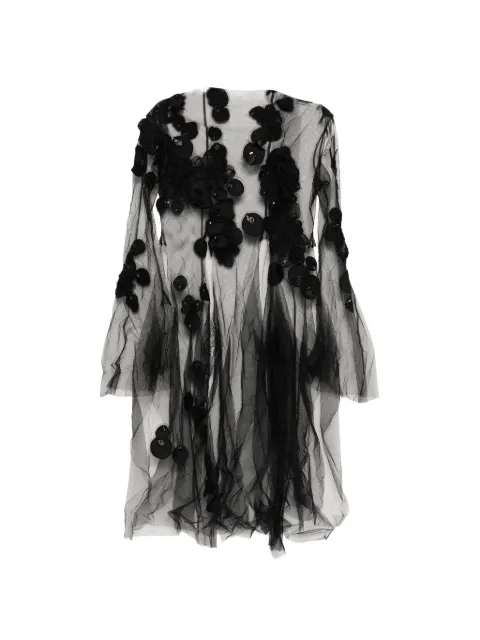 Yohji Yamamoto bubble lace jacket Black FPB17828