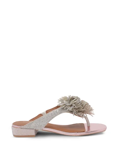 Kurt Geiger London metal pompom T-bar sandals Silver 4365565689