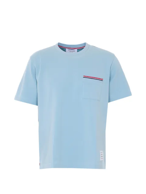 Thom Browne chest-pocket crew-neck T-shirt Blue MJS307A07323