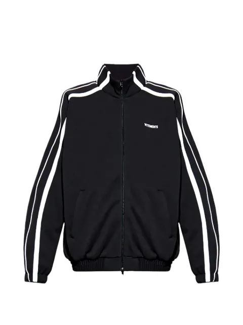 VETEMENTS side-striped track jacket Black UH76GJ300B