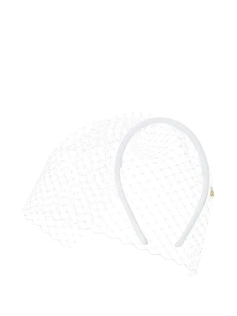 Maison Michel veil headband White 2333005001