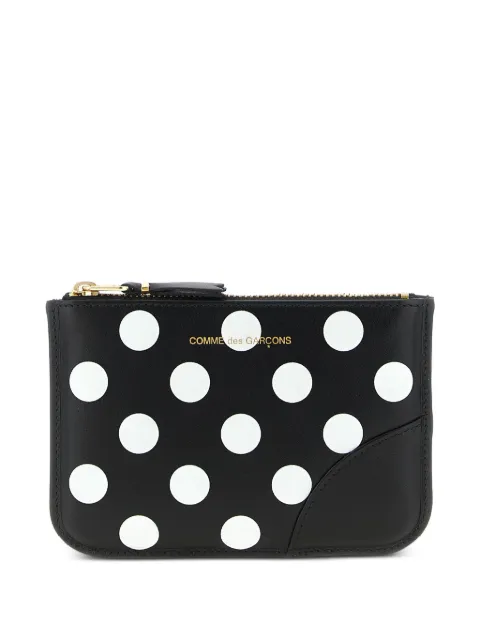 Comme Des Garçons Wallet polka dot print wallet Black SA8100PD