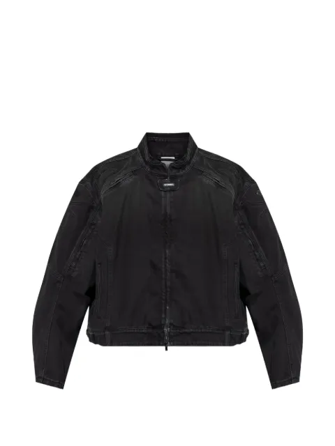 VETEMENTS zipped denim jacket Black UH76DJ900B2